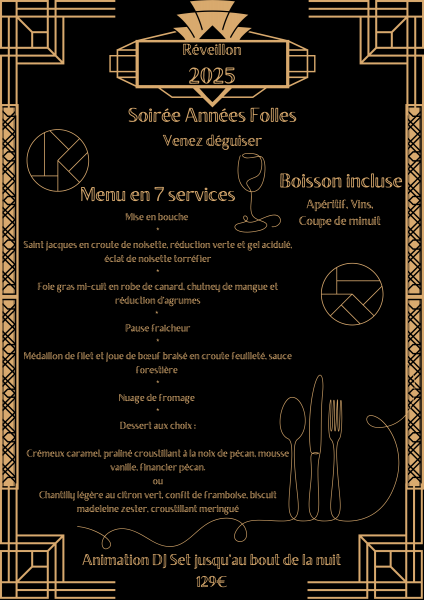 Réserver un restaurant pour le soir du nouvel an le Havre